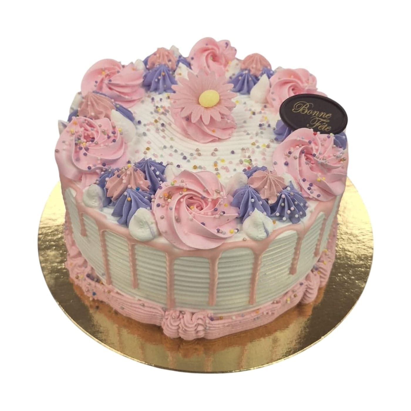Gâteau Fleurs, rond 8 po